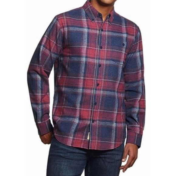 Weatherproof Other - WEATHERPROOF | Original Vintage Red Blue Long Sleeve Button Down Flannel XL